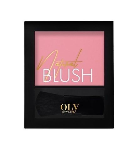 OLYSTYLE Румяна компактные Natural blush тон 03 розовый