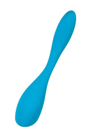 Синий гибкий вибратор Satisfyer G-Spot Flex 5+ - 19,6 см. - Satisfyer 4038681