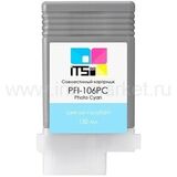 Совместимый картридж Canon PFI-106PC для Canon imagePROGRAF iPF6300, iPF6400, iPF6400S, iPF6400SE Photo Cyan (130 мл)