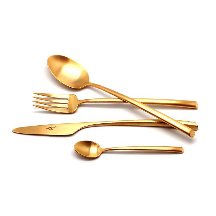 Набор столовых приборов Cutipol Mezzo Gold 72пр матовый ME.72.GB, арт. ME.72.GB - фото 1