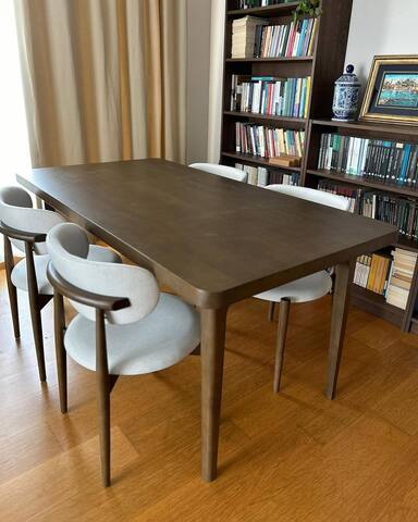 Прямоугольный кухонный стол из массива дуба - ZIGGY 40