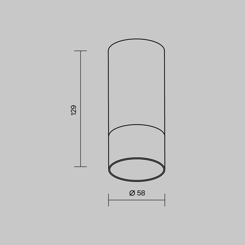 Накладной светодиодный светильник Maytoni Ember O499CL-L5B3K