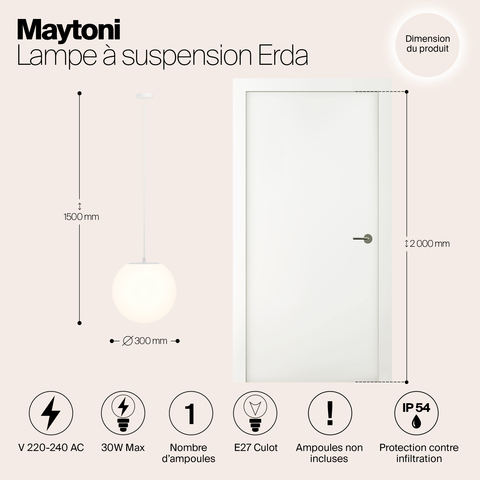 Подвесной светильник Maytoni Erda O594PL-01W