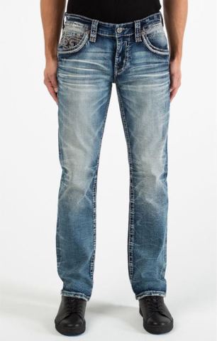 Rock Revival | Джинсы мужские RALPH J201 STRAIGHT RP3666J201 прямые перед