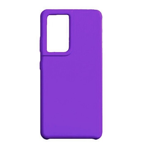 Силиконовый чехол Silicone Cover для Samsung Galaxy S21 Ultra (Фиолетовый)