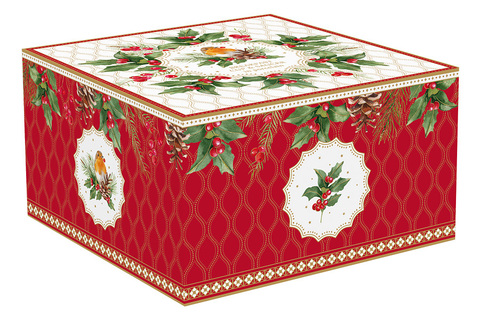 Чашка с блюдцем 370мл Easy Life Рождественские ягоды