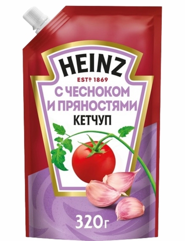 Кетчуп HEINZ Чеснок 320 г ДП РОССИЯ