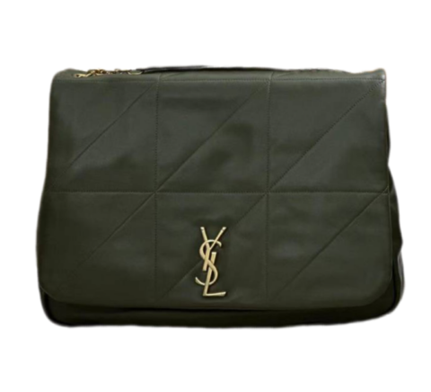 Кожаная сумка через плечо Saint Laurent Jamie 4.3 темно-зеленый
