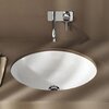 Geberit VariForm Раковина с установкой под столешницу овальной формы, Т1=42х33 см, без отв. под смеситель, без отв. перелива