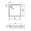 Душевой поддон 90х90 см Ideal Standard UltraFlat K161901