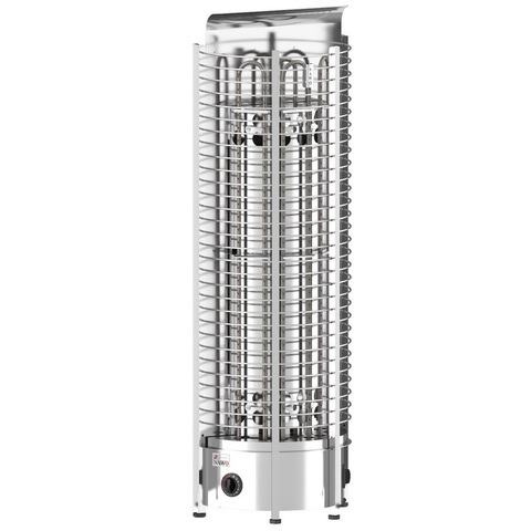 Электрическая печь SAWO TOWER TH4-60NB-WL-P (6,0 кВт, напольная, встроенный пульт, нержавейка, пристенная)