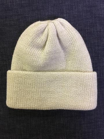 Зимняя шапка бини с отворотом