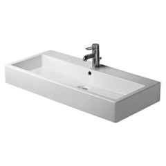 Duravit Vero  Раковина для мебели, без перелива, с 3 отв. под смес., 1000x470мм, Цвет: Белый 454100044 фото