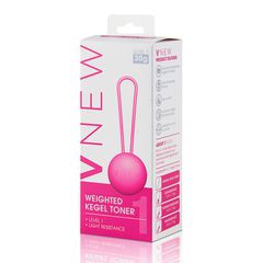 Розовый вагинальный шарик VNEW level 1 - 
