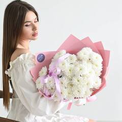 Букет бархатных хризантем