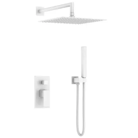 Boheme 474-3-MW Смеситель встроенный для душа QUBIC Matt White
