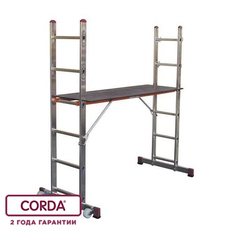 ПЕРЕДВИЖНЫЕ ПОДМОСТИ МАЛЫЕ ЛЕСТНИЧНЫЕ ПОДМОСТИ C ПАРОЙ РОЛИКОВ KRAUSE CORDA 080042 (80042)