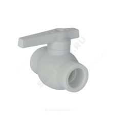 Кран шаровой PP-R белый Дн 63 внутренняя пайка VALFEX 10144063