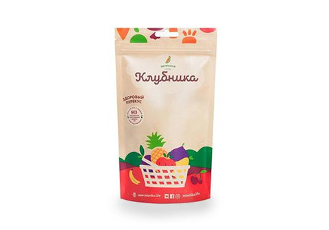 Здоровый фруктовый перекус из клубники, 20г