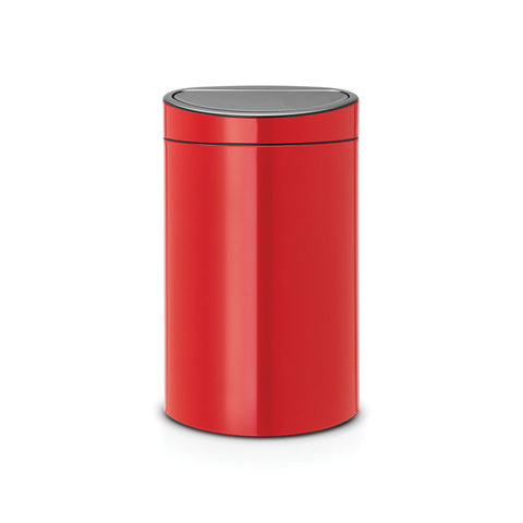 Мусорный бак Touch Bin new 40л Brabantia Пламенно-красный