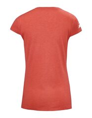 Женская теннисная футболка Babolat Exercise Stripes Tee W - poppy red heather