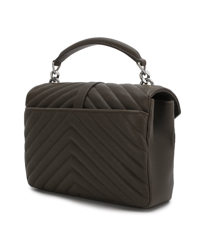 Женская сумка Saint Laurent College Monogram Medium серый