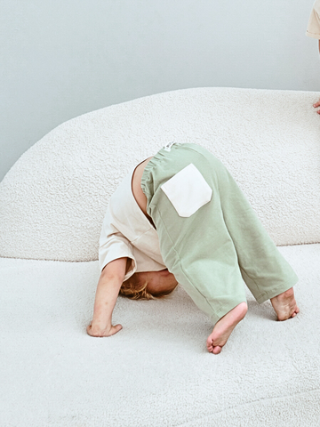 Брюки детские оливковый/бежевый