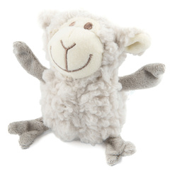 AROMADOG игрушка для собак Овечка кругляш 14 см с пищалкой, серый