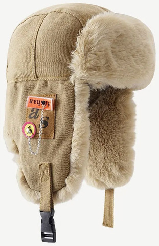 Картинка шапка-ушанка Skully Wear LFM-168 khaki - 1
