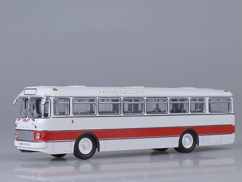 Ikarus-556 white-red Soviet Bus (SOVA) 1:43