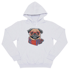 Толстовка "Мопс любит тебя больше себя"