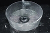 Boheme 817-S Раковина чаша круглая хрустальная серебро 39*12см