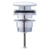 Duravit 50790000 Донный клапан нажимной, для раковин с переливом, цвет белый