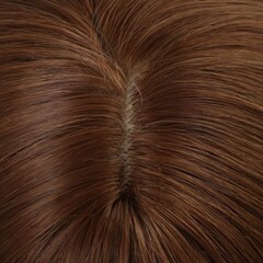 Парик искусственный, с чёлкой, имитация кожи, 60 см, 240 гр, цвет омбре русый/блонд