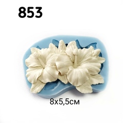 Молд Гибискус 8х5,5см, Арт.PO-0853, силикон