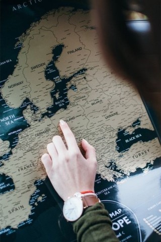 Скретч Карта Европы Black 1DEA.ME