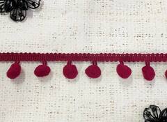 Тесьма/бахрома с помпонами, ш. 2,5 см