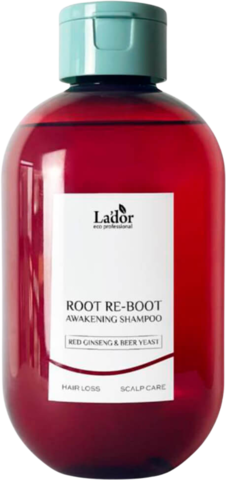 Lador Root Re-Boot Awakening Shampoo (Red Ginseng&Beer Yeast) Шампунь против выпадения волос для сухих и тусклых волос