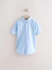 Рубашка с коротким рукавом для мальчика Next 283-164, Голубой
