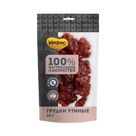 Лакомство Мнямс На каждый день для собак Грудки утиные 50 г
