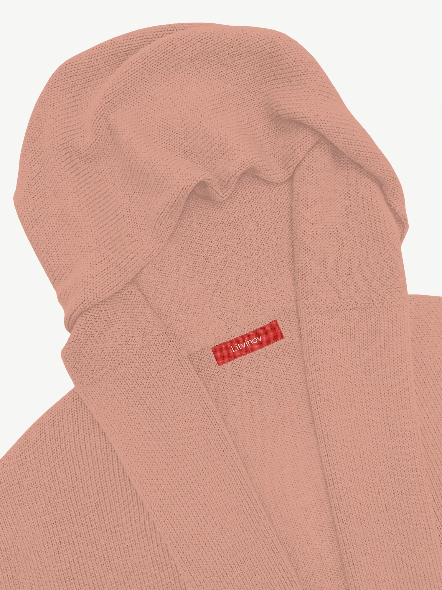 Кардиган с капюшоном из экохлопка