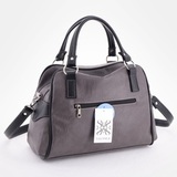 Сумка Саломея 989 мульти итальянский серо-черный