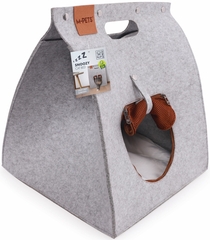 MPets Лежанка домик войлок 40*40*48 см