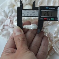 Жемчуг натуральный барочный, палочки, 16,7-26,3 мм, 1 нить, Ж035