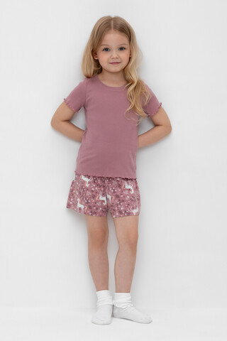 пижама  для девочки  К 1596/морозная вишня,единороги