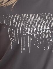 Нарядная футболка с принтом из премиального хлопка с эластаном  D49.123 (132407)