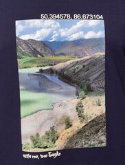 Футболка из премиального хлопка с авторским принтом  U49.026 (95358)