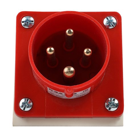 Вилка для монтажа на поверхность 514-16А-6h-380AC-3P+PE-IP44