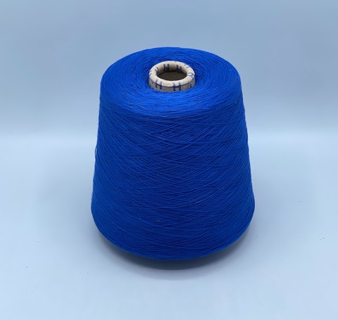 Бобинная пряжа,Cotton combed, 1693м. 100%Хлопок, Насыщенно-синий(767), 39353