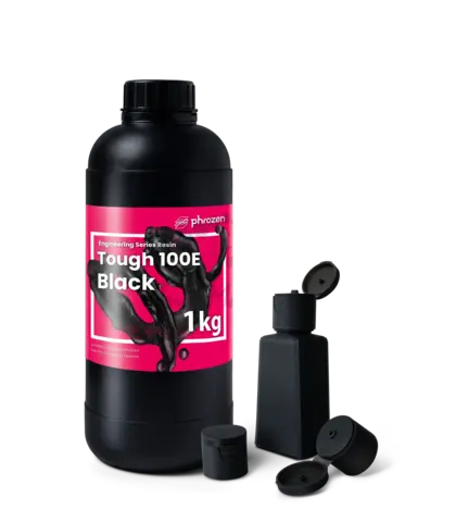 Фотополимерная смола Phrozen Tough 100E Black, чёрная, 1 кг, 64010706404074